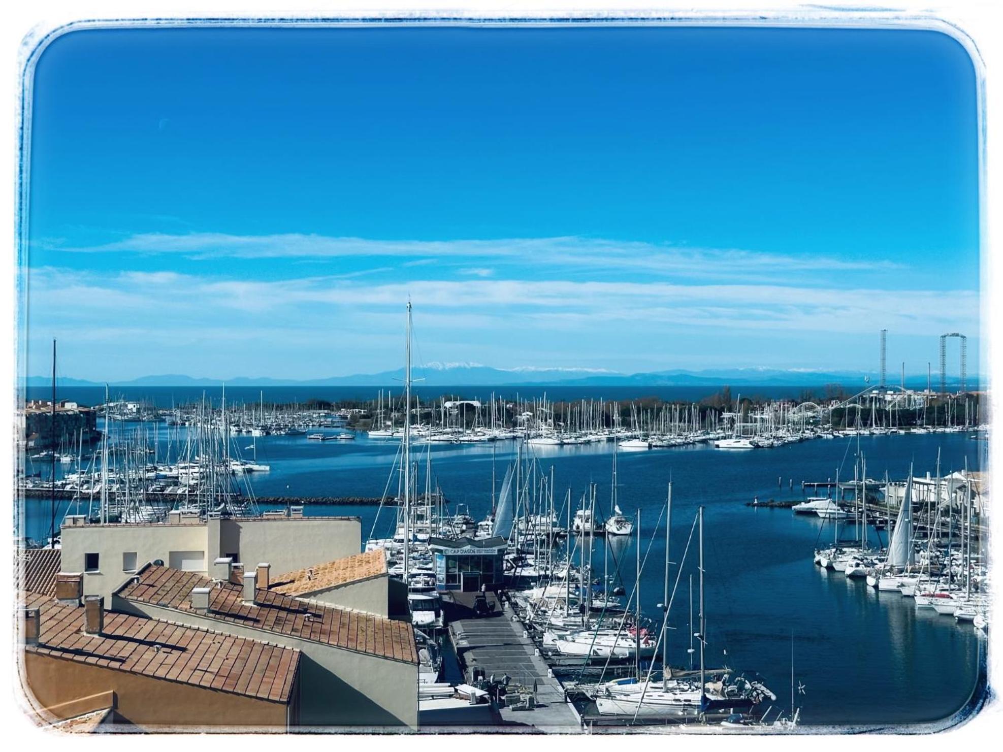 Appartement Centre Port,Vue Panoramique,Clim,Balcon,Wifi à Agde Extérieur photo