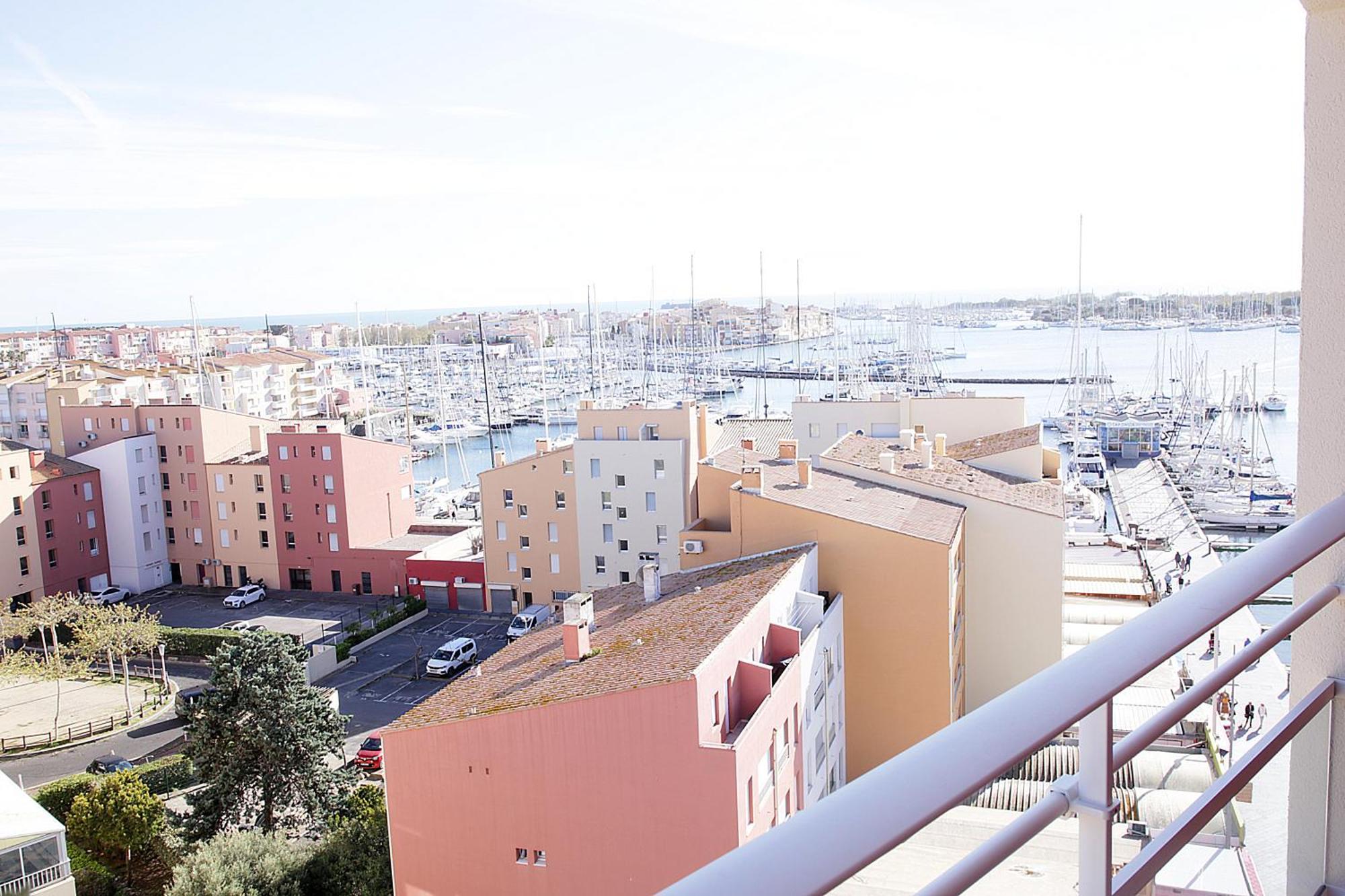 Appartement Centre Port,Vue Panoramique,Clim,Balcon,Wifi à Agde Extérieur photo