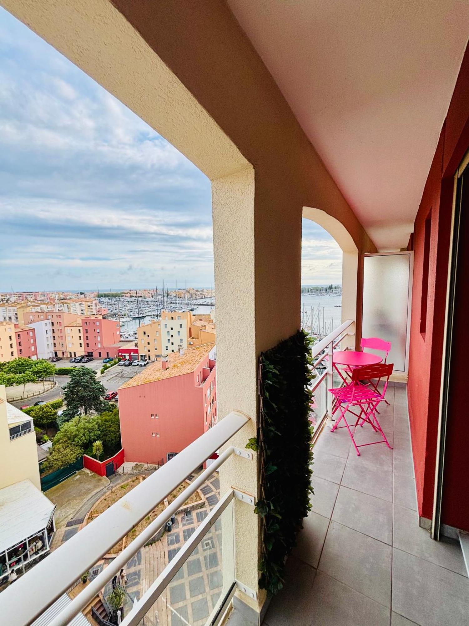 Appartement Centre Port,Vue Panoramique,Clim,Balcon,Wifi à Agde Extérieur photo