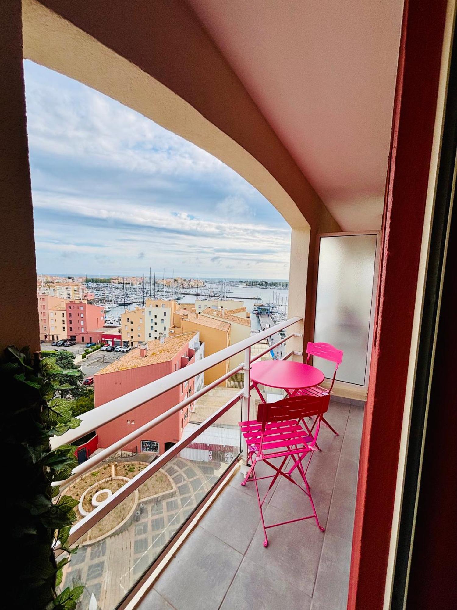Appartement Centre Port,Vue Panoramique,Clim,Balcon,Wifi à Agde Extérieur photo